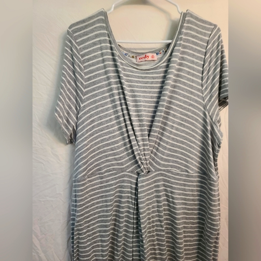 Redy grey striped dress